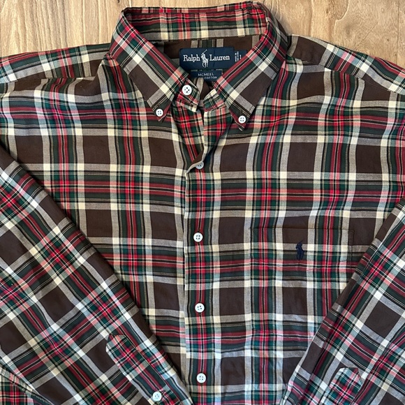 **POLO RALPH LAUREN** vintage McMeel button down SIZE LARGE - Picture 5 of 6